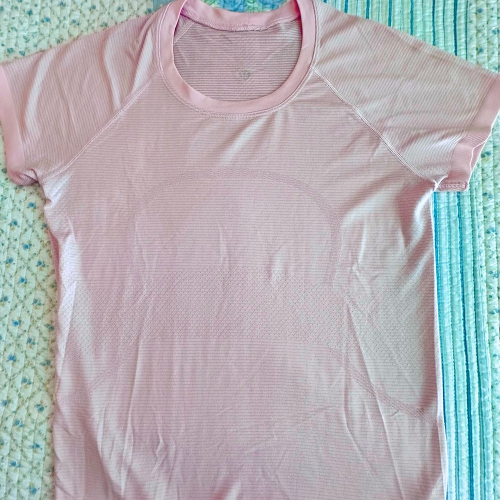 Fitted Pink Short Sleeve T-Shirt